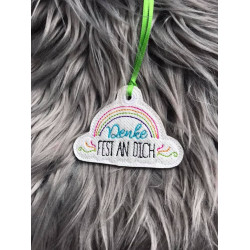 Alles wird gut FREEBIE 9 - Anhänger ITH - Denke fest an Dich